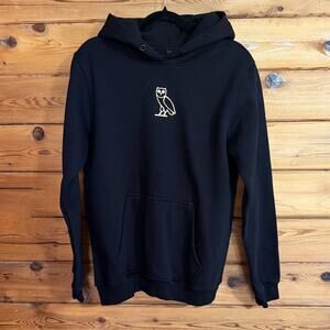 Palm Black Owl Hoodie Medium
